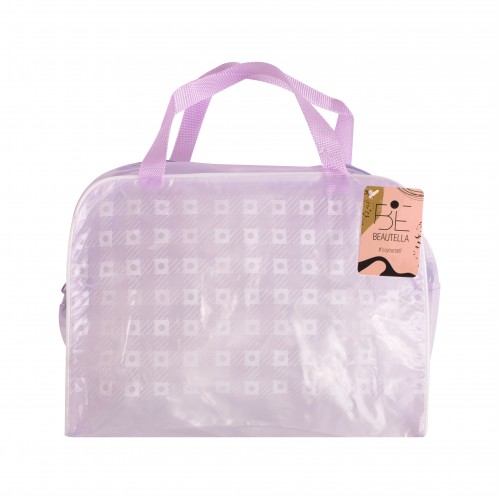 BEAUTELLA Косметичка банная баульчик с ручками 25х17х9см микс расцветок арт.PAC801